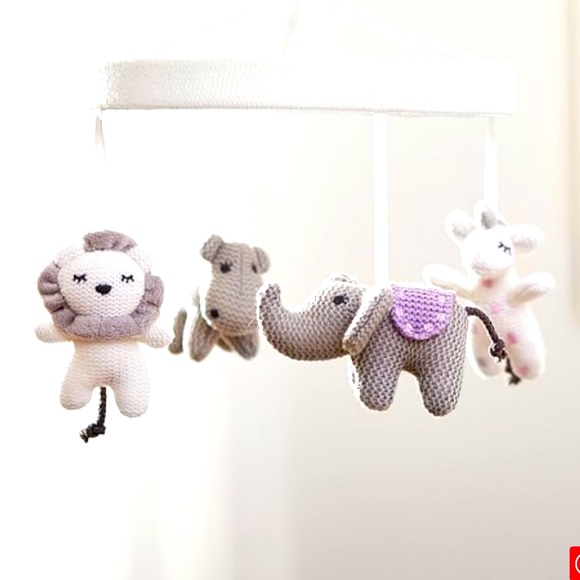 Pottery Barn Kids Nursery Mobile Zoo Animals - Picture 2 of 11